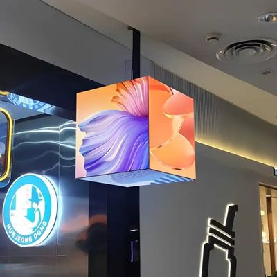 Komercyjny wyświetlacz HD IP31 5 Stron Led Magic Cube z dostosowaną szafką żelazną