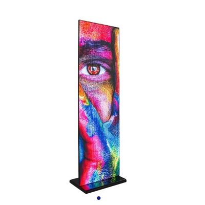Wnętrze podłogowe Smart Led Poster Display IP31 Wysoka częstotliwość odświeżania